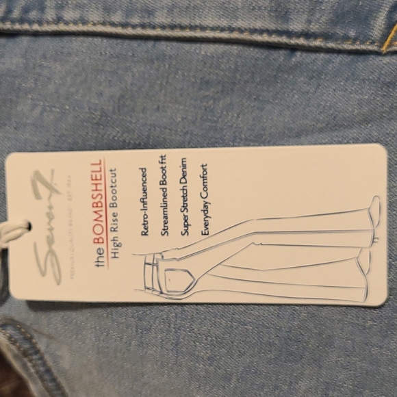 Host Pick NWT SEVEN7 JEANS Bombshell High Rise Bootcut Plus Size - Picture 5 of 11